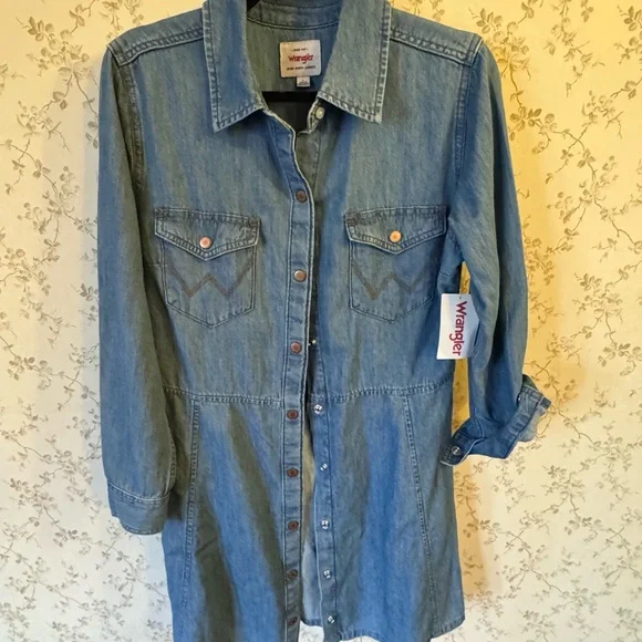 Wrangler Light Blue Denim Dress - Picture 2 of 4